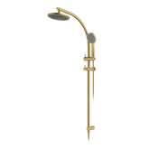 Abey Gareth Ashton Curve Rail and Shower Two In One Shower System - Brushed Brass